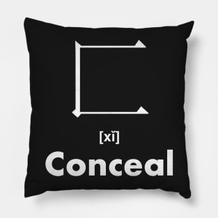 Conceal Chinese Character (Radical 23) Pillow