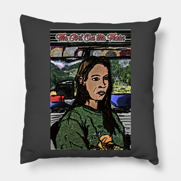 The Girl on the Train Pillow by ImpArtbyTorg