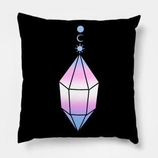 Trans Pride Witchy Pendant Pillow