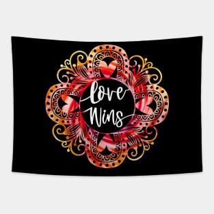 Love Wins Mandalas Positive Mind Positive Life Quotes Tapestry