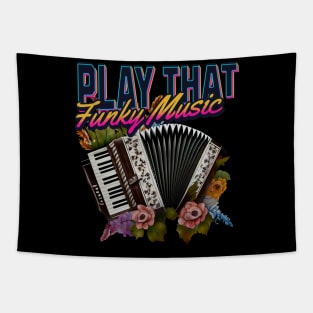 Funky Music Piano Accordion Tapestry