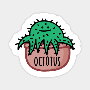 Funny octopus as a cactus Magnet