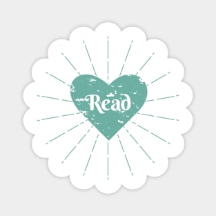 Read Heart - Light turquoise Magnet