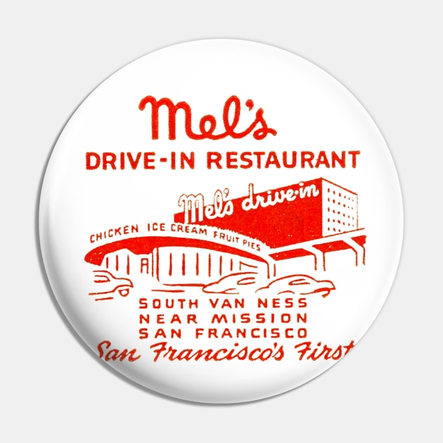 Mel's Drive In Pin by MindsparkCreative