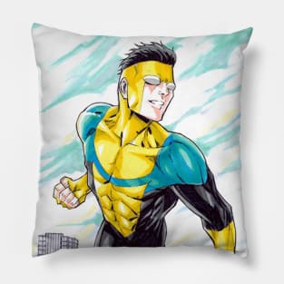 invincible art Pillow