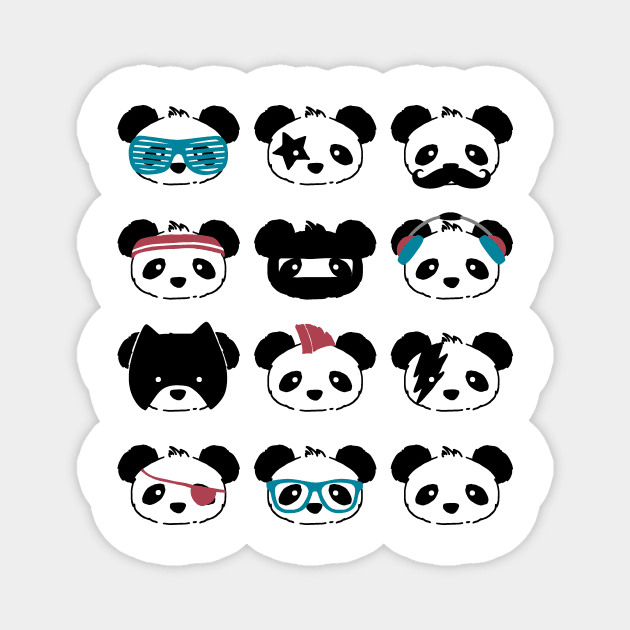 Baby Pandas Magnet by Alt.Ink LLC