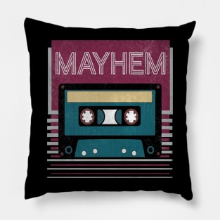 Retro Name Mayhem Flowers Proud Classic Styles Pillow