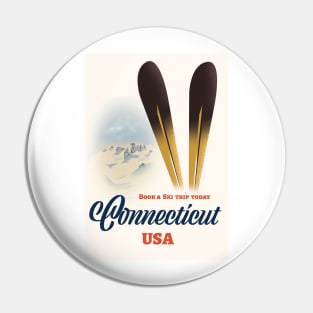 Connecticut ski Pin