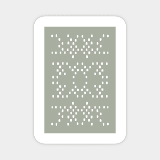 Sage green minimalist dots pattern Magnet