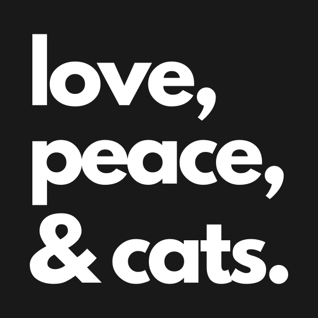 Love, peace & cats by Ingridpd