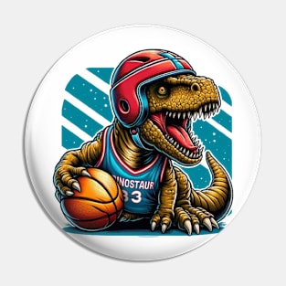 Basketsaurus Pin