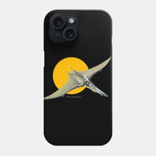Pteranodon Cut Out (with Orange Disc) Phone Case