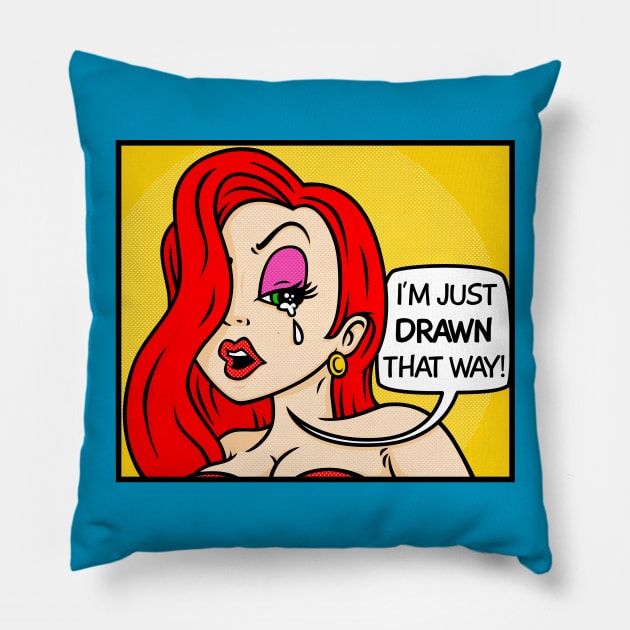 Drawn That Way Pillow by blairjcampbell