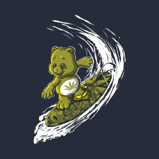 Don't Care Bear Surfing T-Shirt