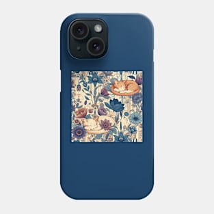 Sleeping Cats Art Noveau Phone Case