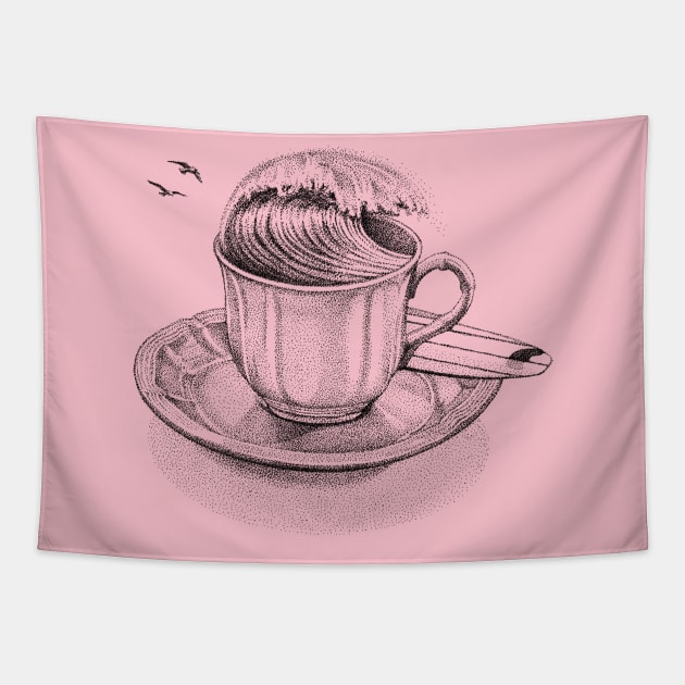 Coffee Break Tapestry by HabbyArt