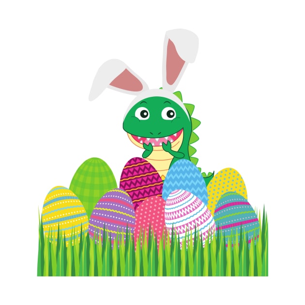 Baby Dino in Easter eggs by Kristalclick 