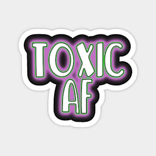 Toxic AF pretty green and pink radioactive slime Magnet