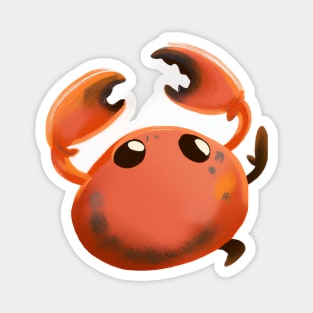 Cute Crab Drawing Magnet