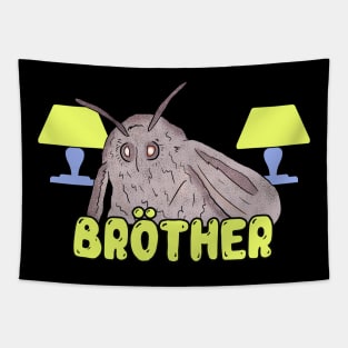 Moth Memes - Moth Loves Lamp Dank Brother Meme Tapestry