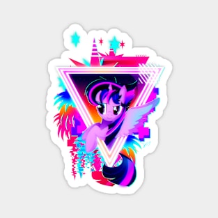 Neon Twilight Sparkle Magnet