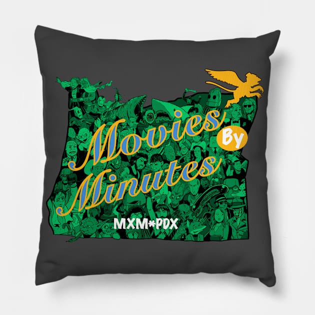 Movies by Minutes PDX Pillow by AlexRobinsonStuff