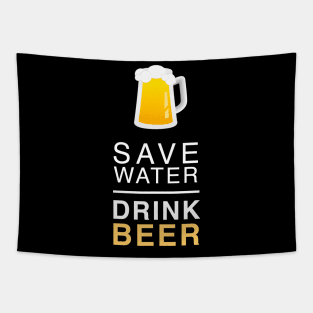 Save Water Drink Beer Tapestry