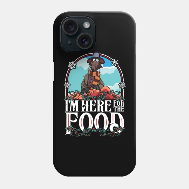 Muppet Christmas Carol Here For The Food Phone Case by RetroReview