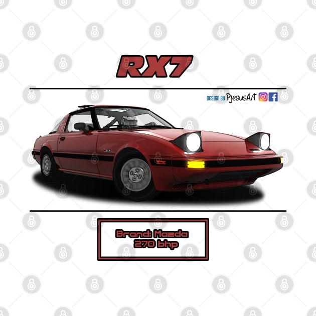 Mazda RX7 FB Red by PjesusArt