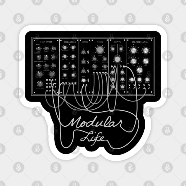 Modular Synthesizer Player Magnet by Mewzeek_T