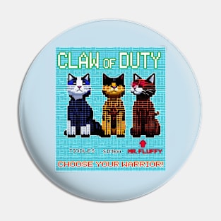 OG 8 BIT GAMING PARODY - Claw Of Duty Pin