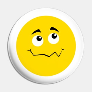 Emoji - shy face Pin