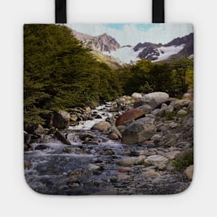 A rushing mountain stream Tote