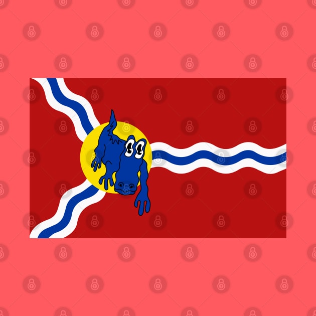 King Gizzard and the Lizard Wizard - St Louis Flag by skauff