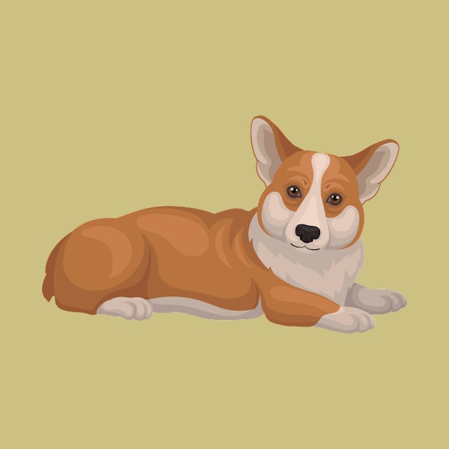 Chilin' Corgi by NewWorldIsHere