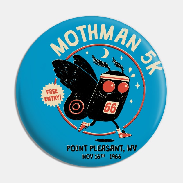 Mothman 5K Pin by DinoMike