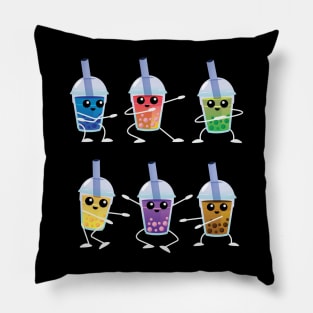 Dabbing Boba Teas Bubble Milk Tea Gift for Boba Tea Lovers Pillow