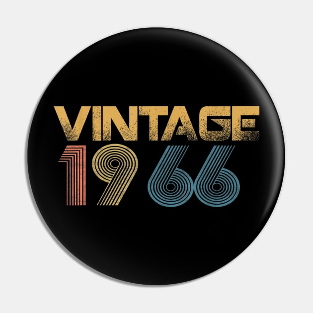 1966 Vintage Funny 54th Birthday Gift T-Shirt Pin by wilson