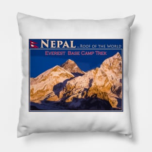 Nepal - Everest sunset Pillow