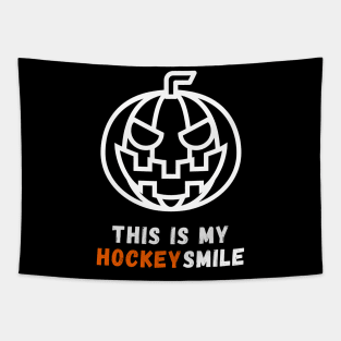 This Is My Hockey Smile Tapestry