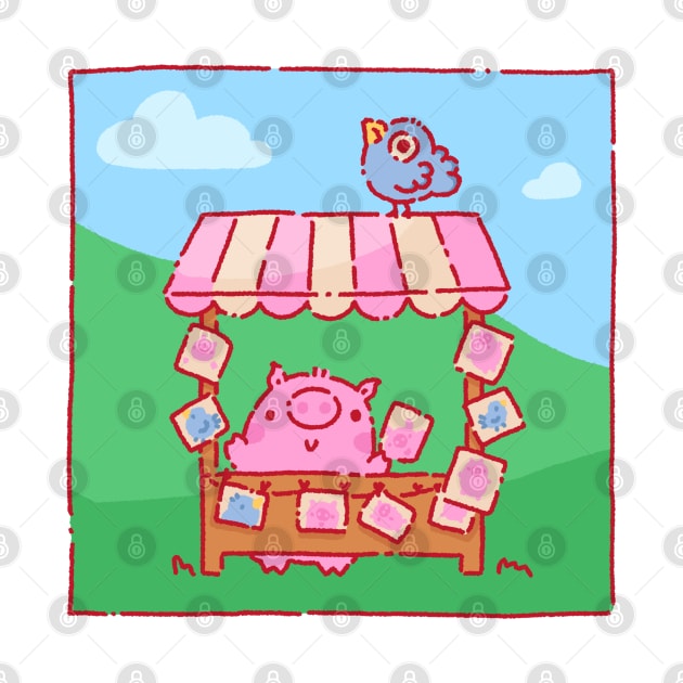 Pig art stall by Tinyarts