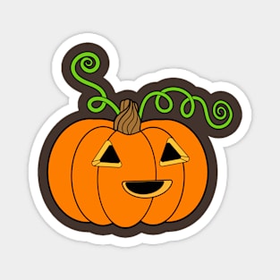 Happy Fall Autumn Pumpkin Magnet