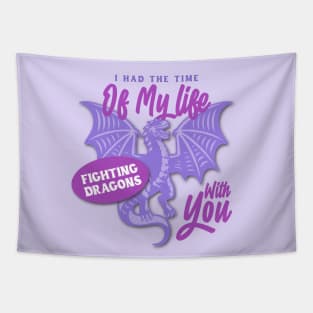 Fighting Dragons Tapestry