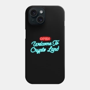 crypto land Phone Case