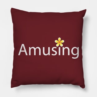 Amusing creative typographic artwork Pillow