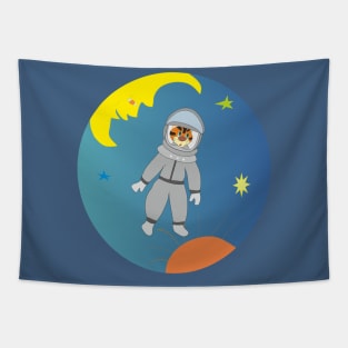 astronaut cat Tapestry