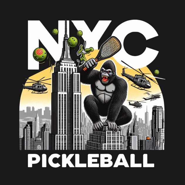 NYC New York Pickleball King Kong ESB Design by Battlefoxx Living Earth