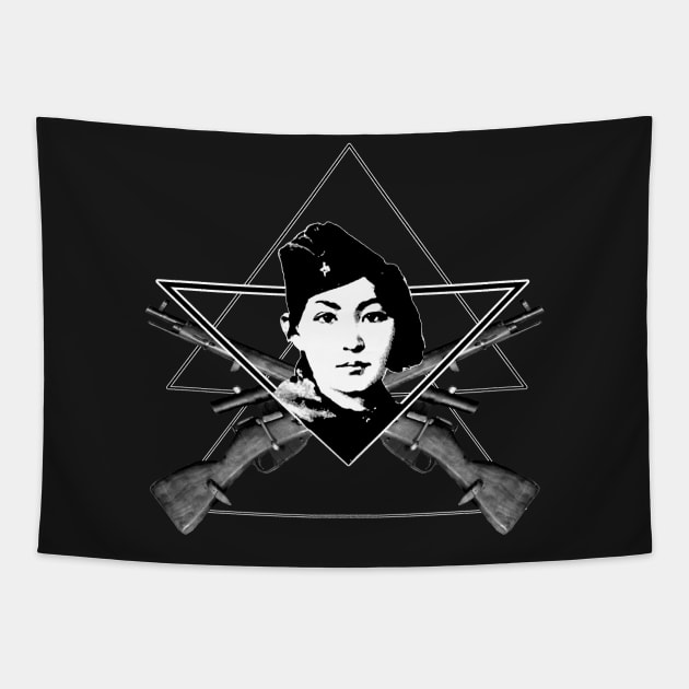 The Sniper (triangle) Tapestry by Anthraey