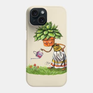 Succulent Pot Head Phone Case