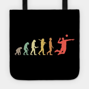 Retro Volleyball Evolution Gift For Volleyball Players Tote